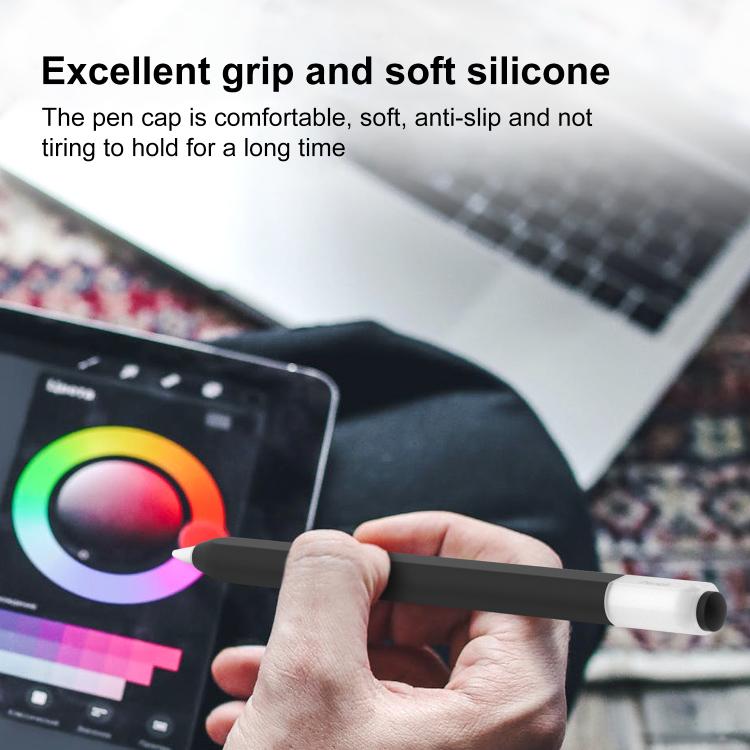Funda de silicona para lápiz óptico con tapa desmontable XDcase Jelly, For Apple Pencil USB-C / 3