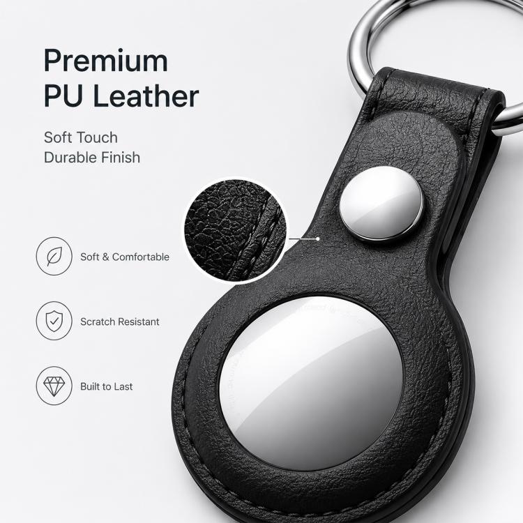 Funda protectora de piel vegana XDcase con anillo metálico, 1PC (Blue), 1PC (Brown), 1PC (Grey), 1PC (Black), 1PC (Red)
