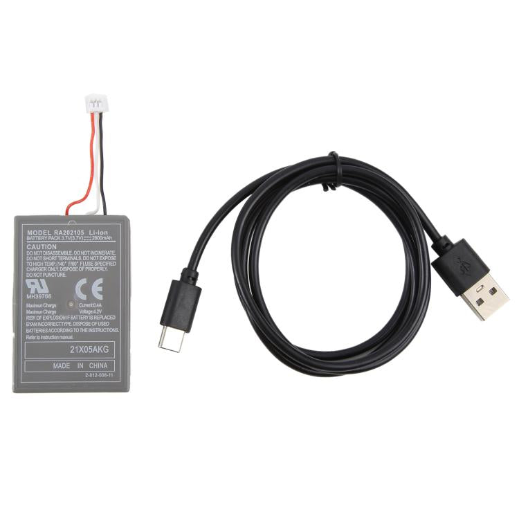 Batería de repuesto de 2800 mAh para mando de juegos Sony PS5 con cable de carga.
