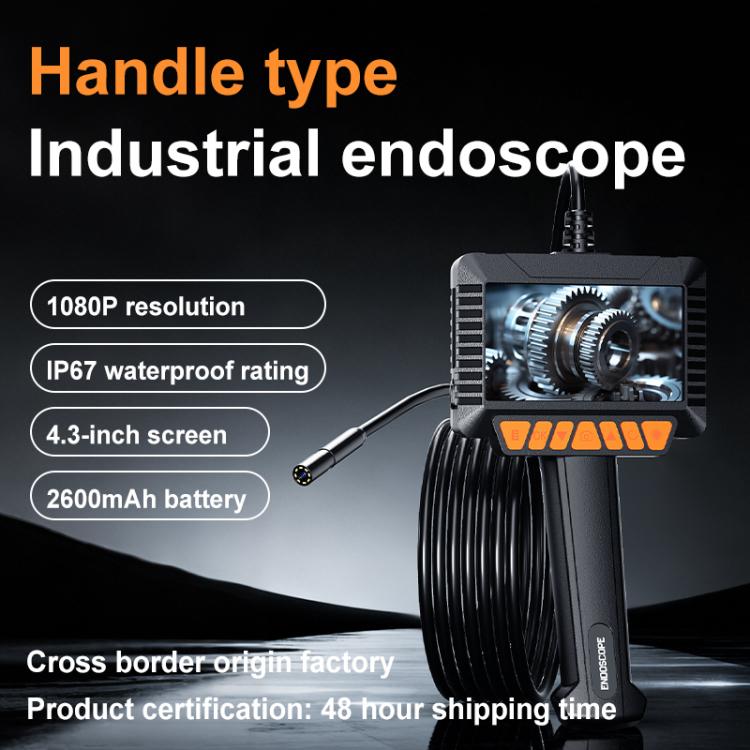 Endoscopio industrial P270 con pantalla HD de 4,3 pulgadas, 8mm Single Lens / 2m, 8mm Single Lens / 5m, 8mm Single Lens / 10m