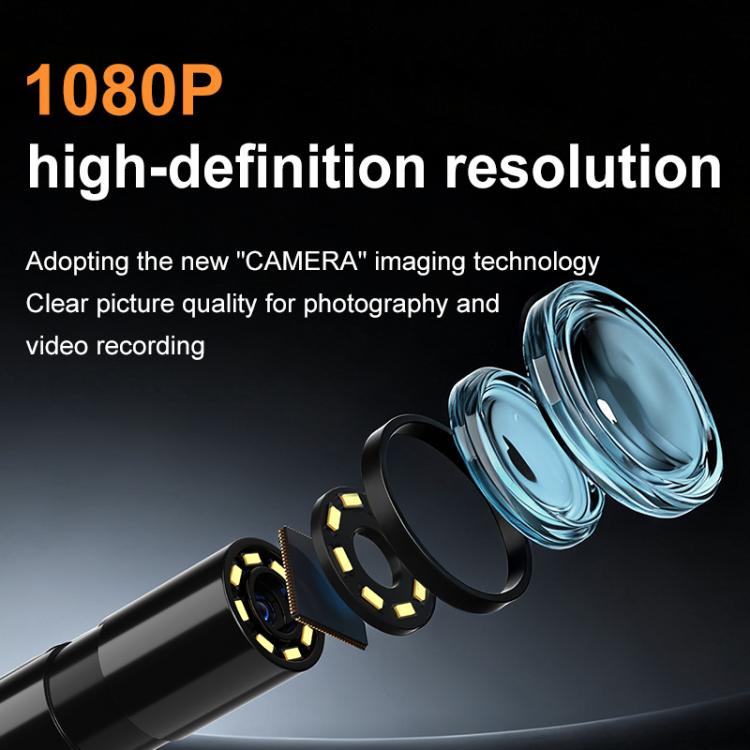 Endoscopio industrial P270 con pantalla HD de 4,3 pulgadas, 8mm Single Lens / 2m, 8mm Single Lens / 5m, 8mm Single Lens / 10m