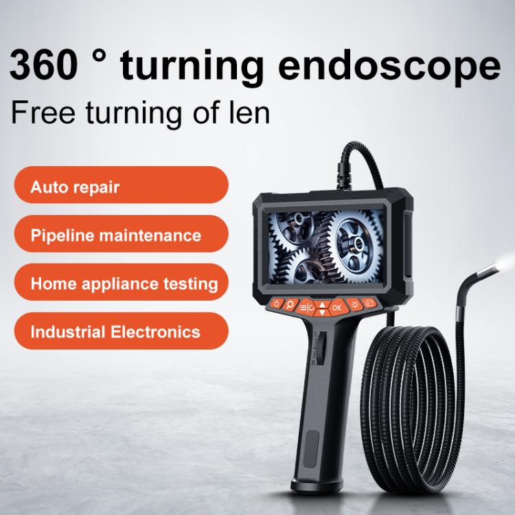 Endoscopio industrial P370 con pantalla IPS de 5,0 pulgadas y rotación de 360 grados, Single Lens 8mm / 1m Snake Tube, Single Lens 6mm / 1m Snake Tube, Single Lens 6mm / 1.5m Snake Tube