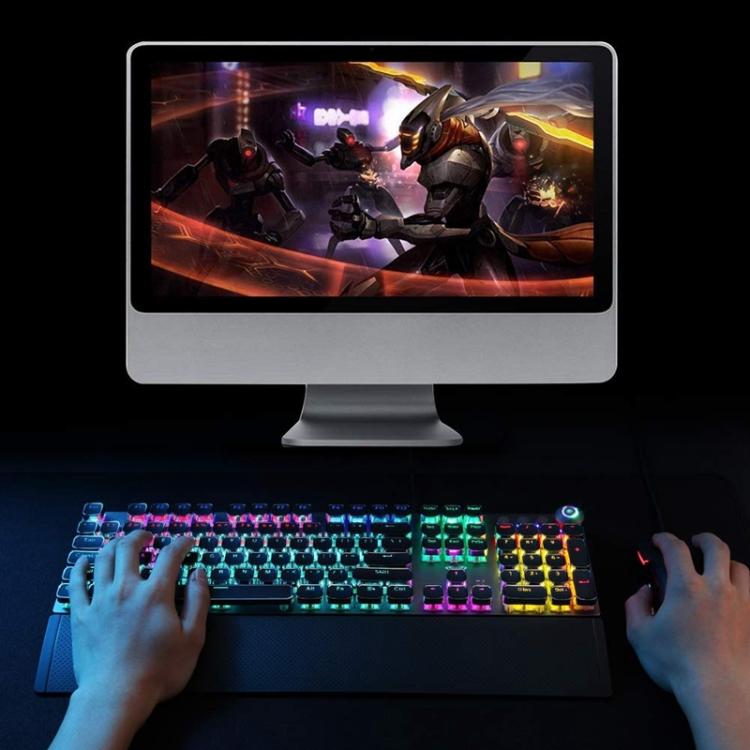 Teclado mecánico para juegos retro steampunk con cable AULA F2088 de 104 teclas, White Blue Switch, Pink Blue Switch, Black Blue Switch