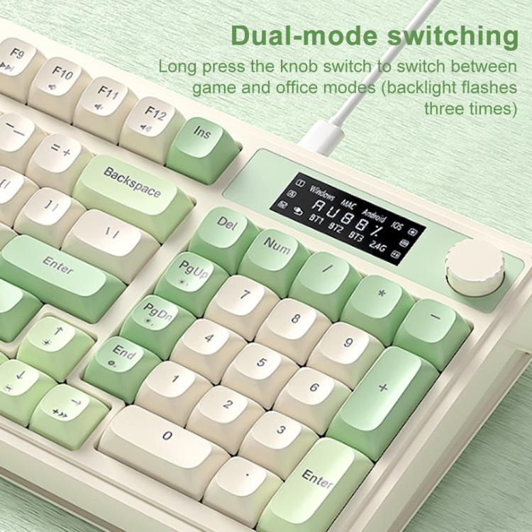 Teclado mecánico RGB AULA S99 Pro de 99 teclas con conexión por cable/2.4G/Bluetooth (tres modelos)