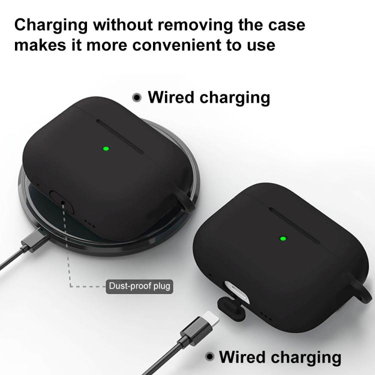 Funda protectora de silicona XDcase de 2,5 mm de grosor para auriculares con gancho., For AirPods Pro 3, For AirPods 4, For AirPods Pro 2 / 1