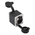 Adaptador corto hembra a hembra para cable de red RJ45 KNZ63YS con función de bloqueo., KNZ63YS