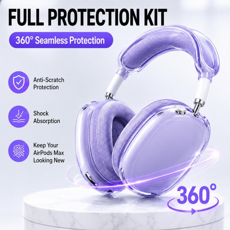 Funda protectora para auriculares XDcase 3 en 1 de TPU, For Apple AirPods Max / Max 2