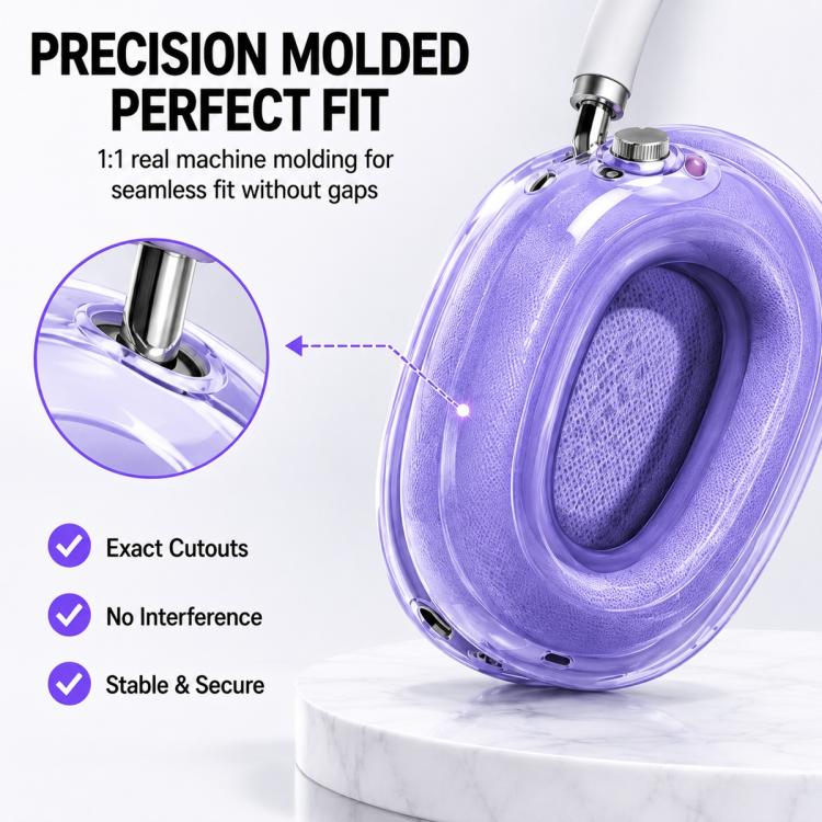 Funda protectora para auriculares XDcase 3 en 1 de TPU, For Apple AirPods Max / Max 2