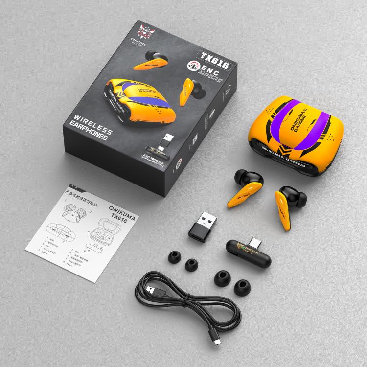 Auriculares inalámbricos Bluetooth ONIKUMA TX616 ENC con doble micrófono, reducción de ruido y triple modo., TX616
