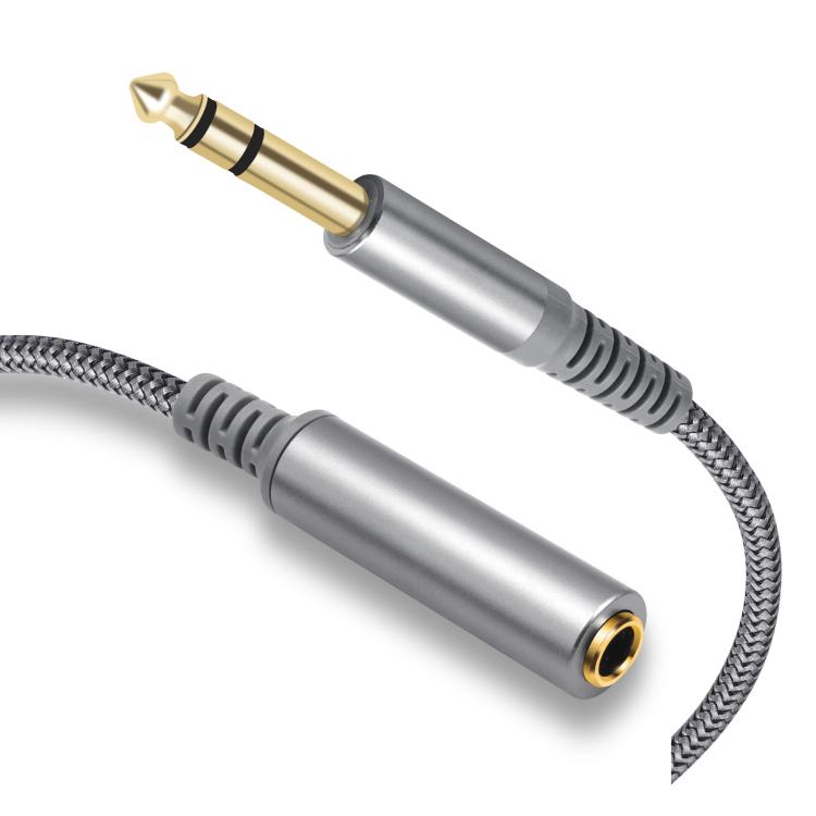Cable de extensión estéreo de 6,35 mm (1/4 de pulgada) con conector TRS macho a hembra., 2m, 3m, 4.5m, 6m