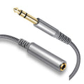 Cable de extensión estéreo de 6,35 mm (1/4 de pulgada) con conector TRS macho a hembra., 2m, 3m, 4.5m, 6m
