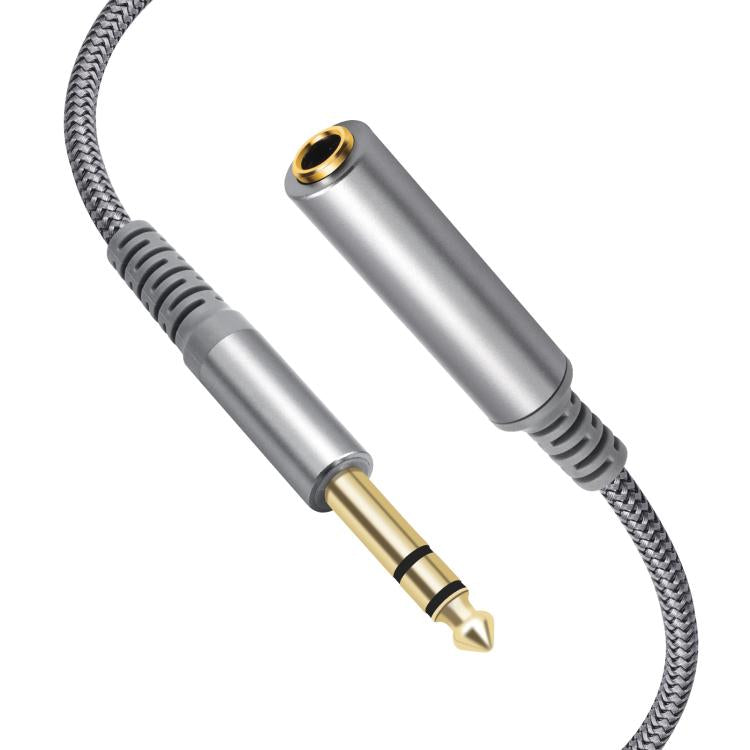 Cable de extensión estéreo de 6,35 mm (1/4 de pulgada) con conector TRS macho a hembra., 2m, 3m, 4.5m, 6m
