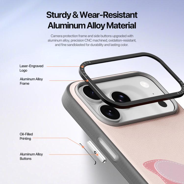 Funda para teléfono DUX DUCIS LUVY Series con hebilla de anillo para el dedo, For iPhone 17 Pro Max, For iPhone 17 Pro, For iPhone 17
