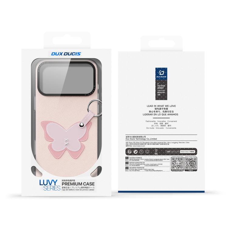 Funda para teléfono DUX DUCIS LUVY Series con hebilla de anillo para el dedo, For iPhone 17 Pro Max, For iPhone 17 Pro, For iPhone 17