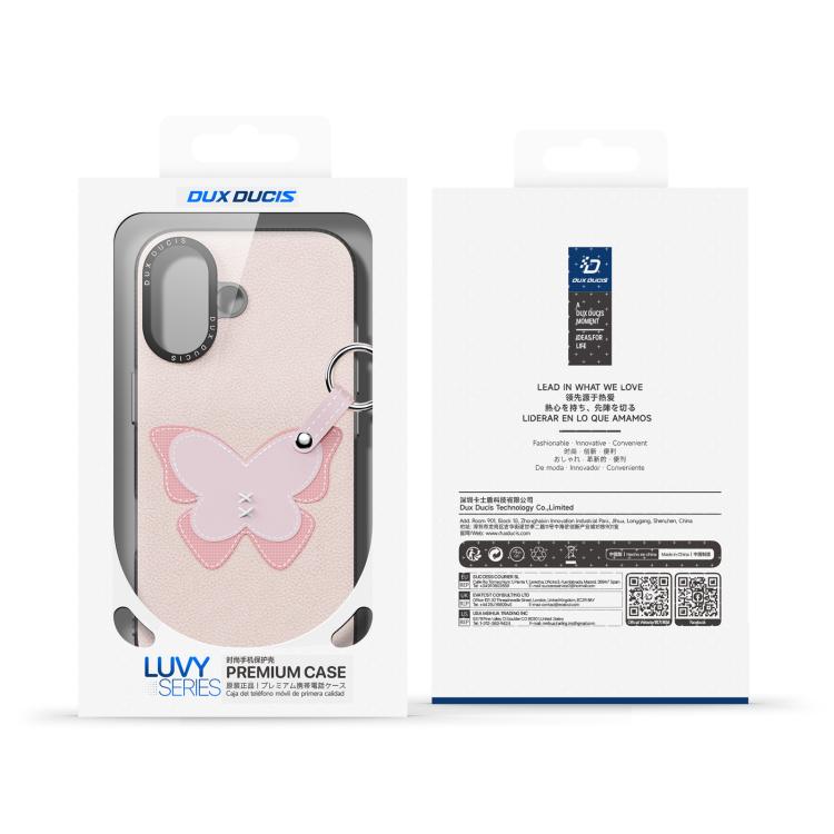 Funda para teléfono DUX DUCIS LUVY Series con hebilla de anillo para el dedo, For iPhone 17 Pro Max, For iPhone 17 Pro, For iPhone 17