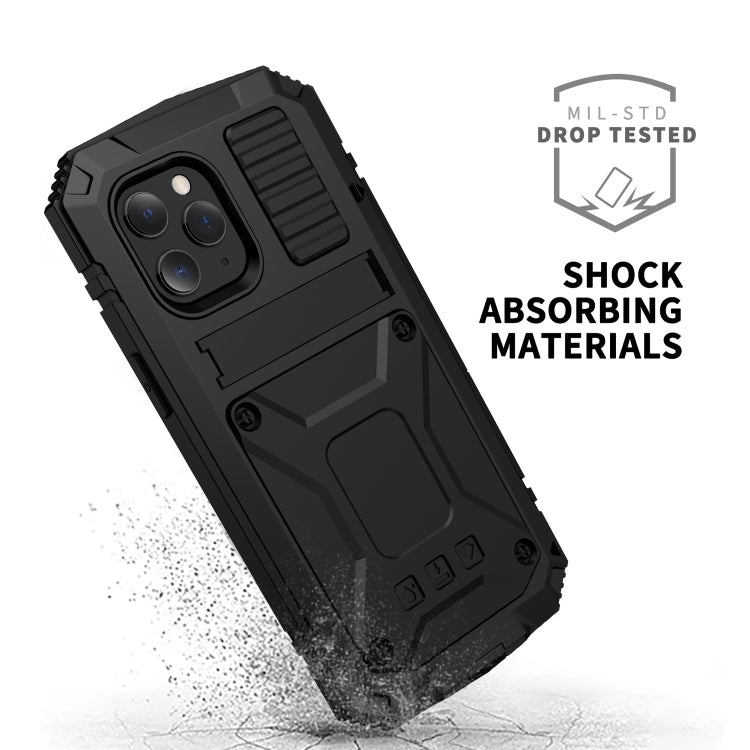 R-JUST a prueba de golpes a prueba de agua a prueba de polvo de metal + funda protectora de silicona con soporte, For iPhone 12 Pro Max, For iPhone 12 / 12 Pro, For iPhone 12 mini