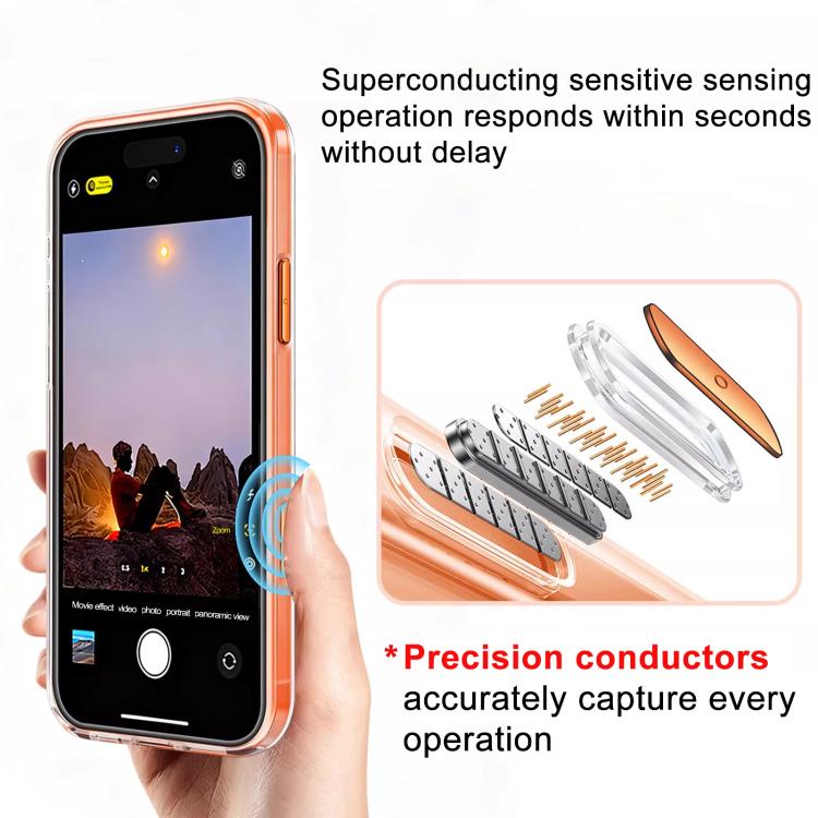 Funda para teléfono XDcase transparente esmerilada magnética a prueba de golpes, For iPhone 17 Pro Max, For iPhone 17 Pro, For iPhone 17