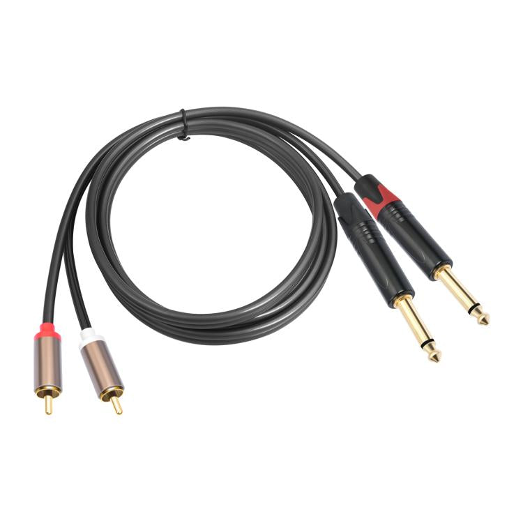 Cables de audio con 2 conectores RCA macho a 2 conectores XLR hembra, 1.5m, 3m, 5m, 6m
