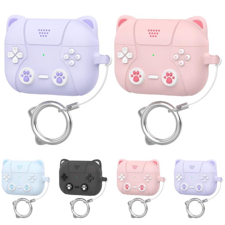 Funda de silicona para auriculares XDcase con diseño de gato retro y dibujos animados, For AirPods Pro 3, For AirPods 4, For AirPods Pro 2 / 1