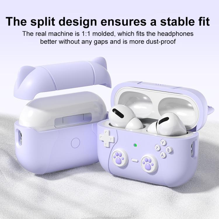 Funda de silicona para auriculares XDcase con diseño de gato retro y dibujos animados, For AirPods Pro 3, For AirPods 4, For AirPods Pro 2 / 1