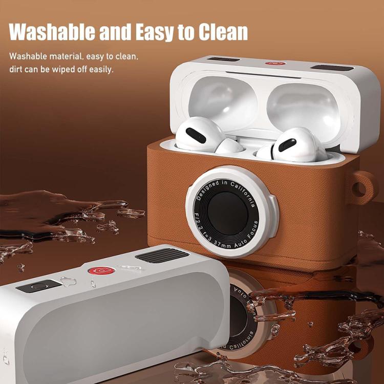 Funda de silicona para auriculares XDcase estilo cámara retro, For AirPods Pro 3, For AirPods 4, For AirPods Pro 2