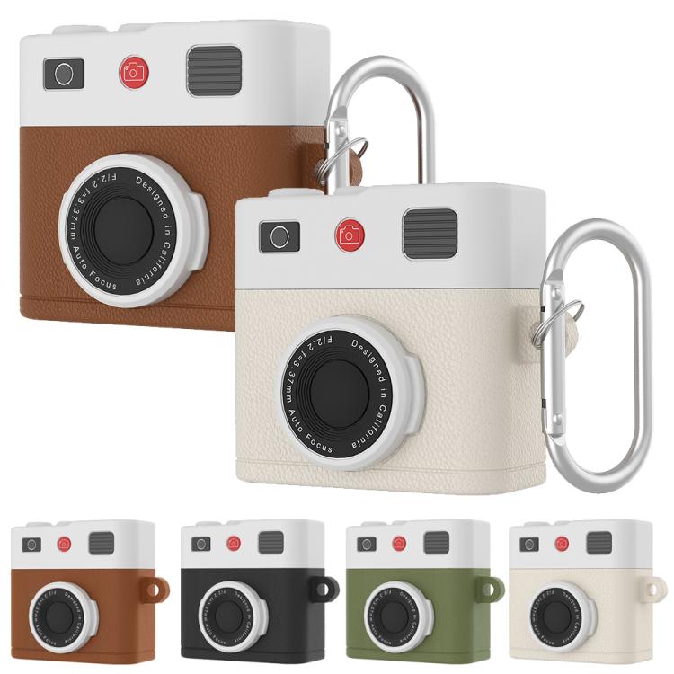 Funda de silicona para auriculares XDcase estilo cámara retro, For AirPods Pro 3, For AirPods 4, For AirPods Pro 2