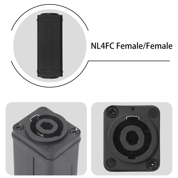 Adaptador de conector de altavoz Speakon hembra a hembra NL4FC
