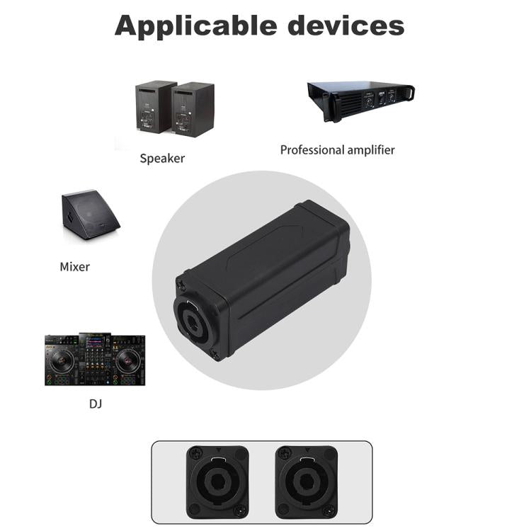 Adaptador de conector de altavoz Speakon hembra a hembra NL4FC
