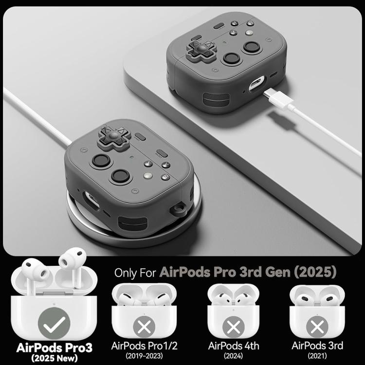 Funda protectora para auriculares con diseño de consola de juegos retro de XDcase, For AirPods Pro 3, For AirPods 4, For AirPods Pro 2 / 1
