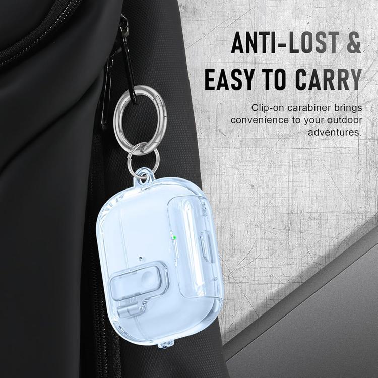 Funda transparente de TPU para auriculares XDcase con sistema de apertura automática y soporte., For AirPods Pro 3, For AirPods 4, For AirPods Pro 2