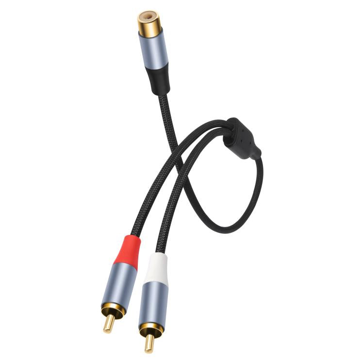 Cable divisor de audio en forma de Y con conector RCA hembra 8004MMF a 2 conectores RCA macho, 8004MMF