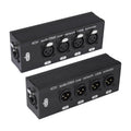 Caja divisora expansora de 4 canales XLR macho a hembra, extensión Ethernet RJ45