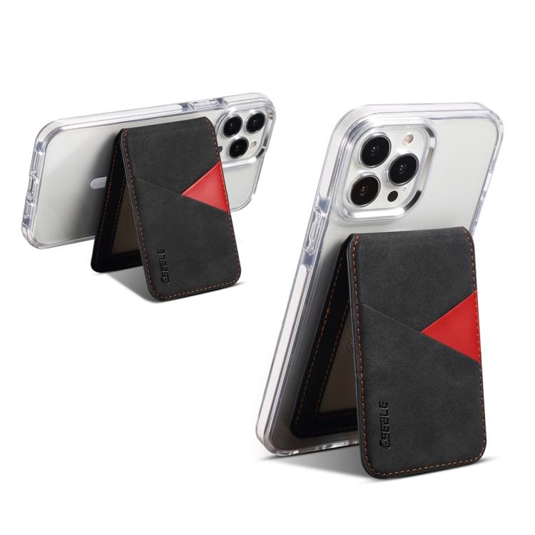 ESEBLE S1 Retro Vegan Leather Texture Magnetic RFID Mobile Phone Card Slots slots