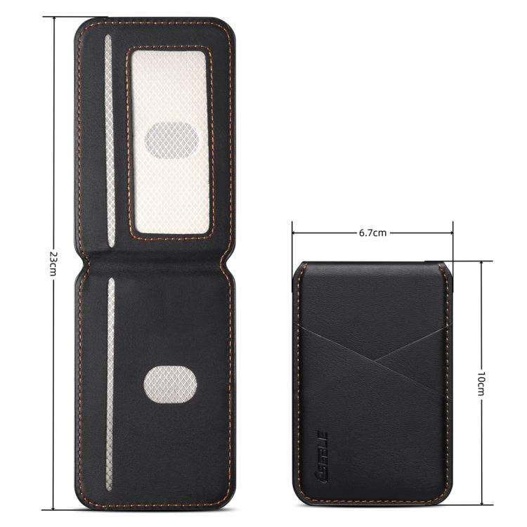 Soporte magnético RFID para tarjetas de teléfono móvil ESEBLE S2 con textura de piel sintética