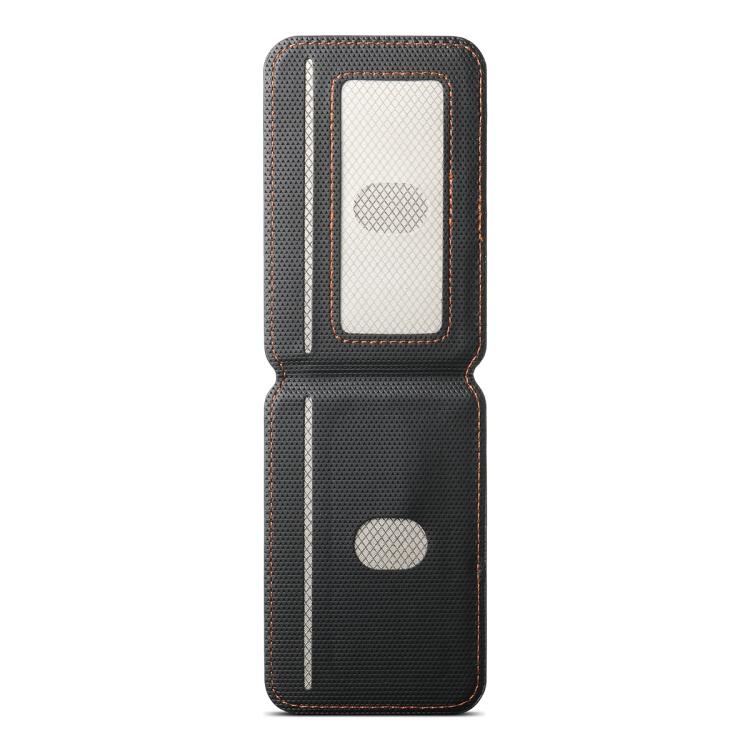 ESEBLE S3 Soporte magnético RFID para tarjetas de teléfono móvil con textura de piel sintética y bloques de color
