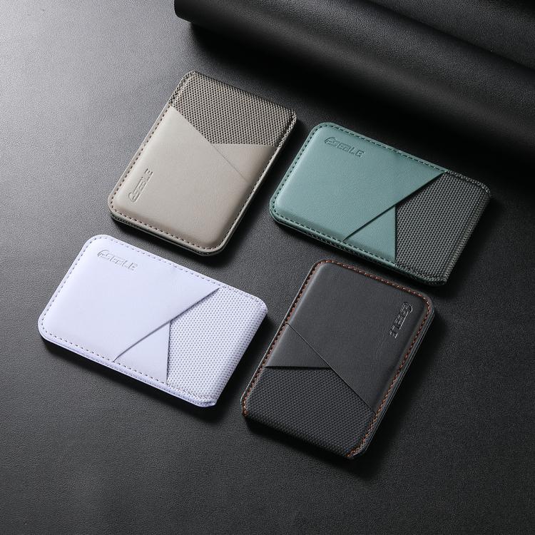 ESEBLE S3 Soporte magnético RFID para tarjetas de teléfono móvil con textura de piel sintética y bloques de color