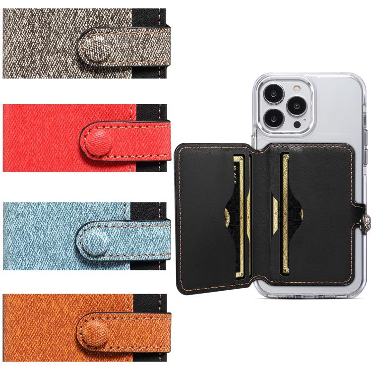 Soporte plegable para tarjetas de teléfono móvil con bloqueo de color y adhesivo ESEBLE