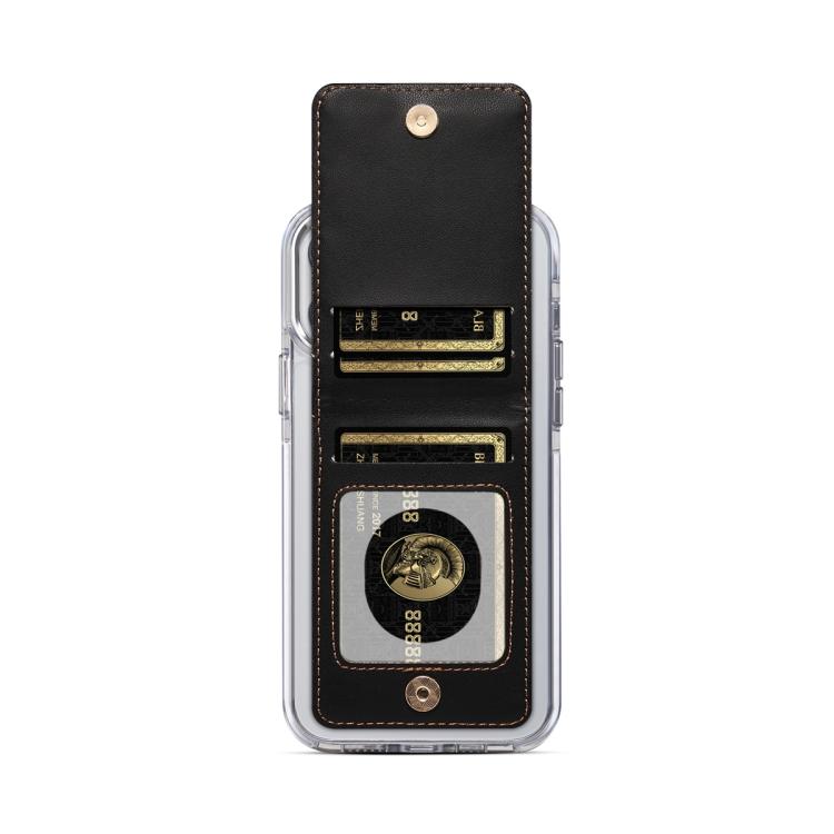 ESEBLE Soporte plegable para tarjetas RFID para teléfonos móviles con textura romboidal y adhesivo