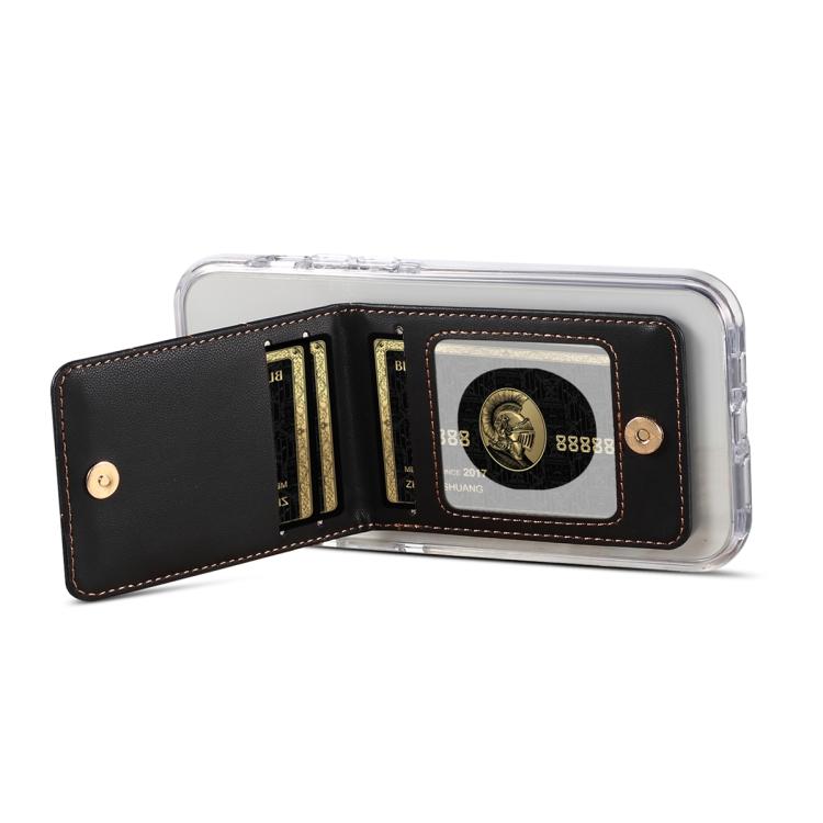 ESEBLE Soporte plegable para tarjetas RFID para teléfonos móviles con textura romboidal y adhesivo