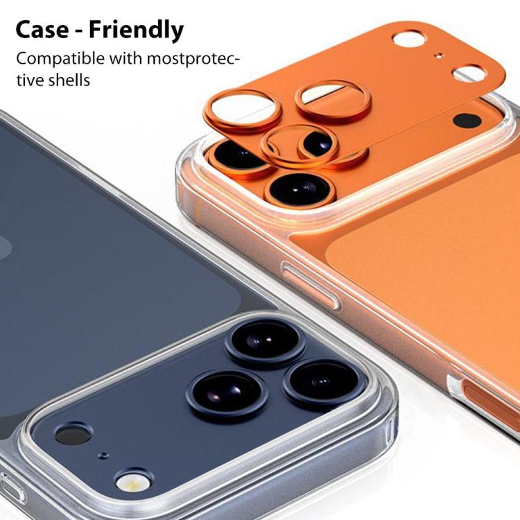 Protector de lente de cámara hueco de aleación de titanio XDcase (5 unidades), For iPhone 17 Pro Max, For iPhone 17 Pro