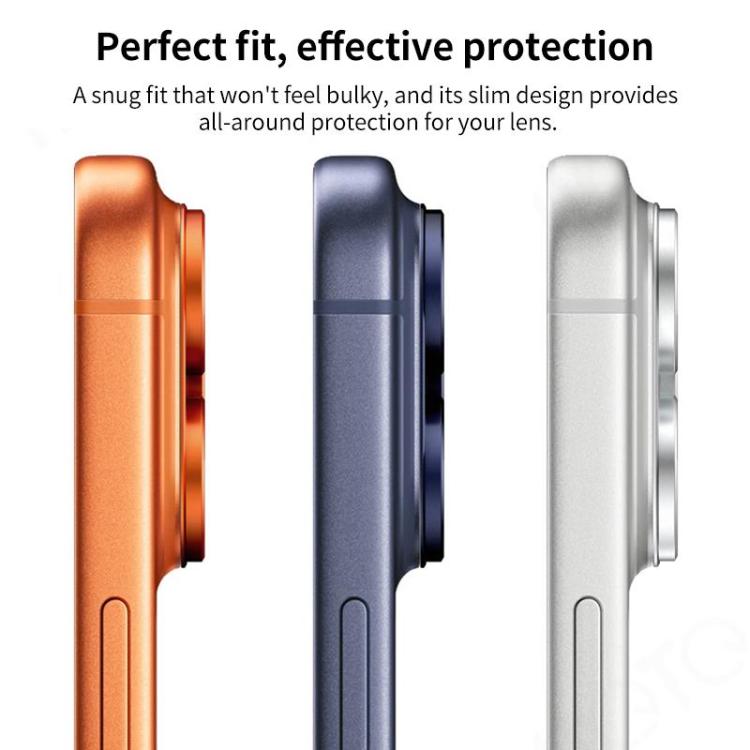 XDcase 5 piezas de anillos protectores de metal esmerilado de cobertura total para lentes de cámara, For iPhone 17