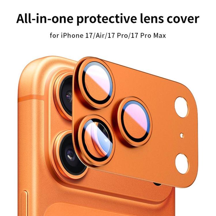 XDcase 5 piezas de anillos protectores de metal esmerilado de cobertura total para lentes de cámara, For iPhone Air