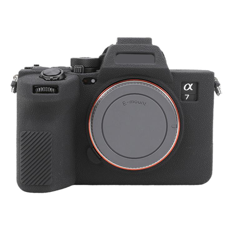 Funda protectora de silicona suave con textura de lichi, For Sony Alpha 7 V / ILCE-7M5