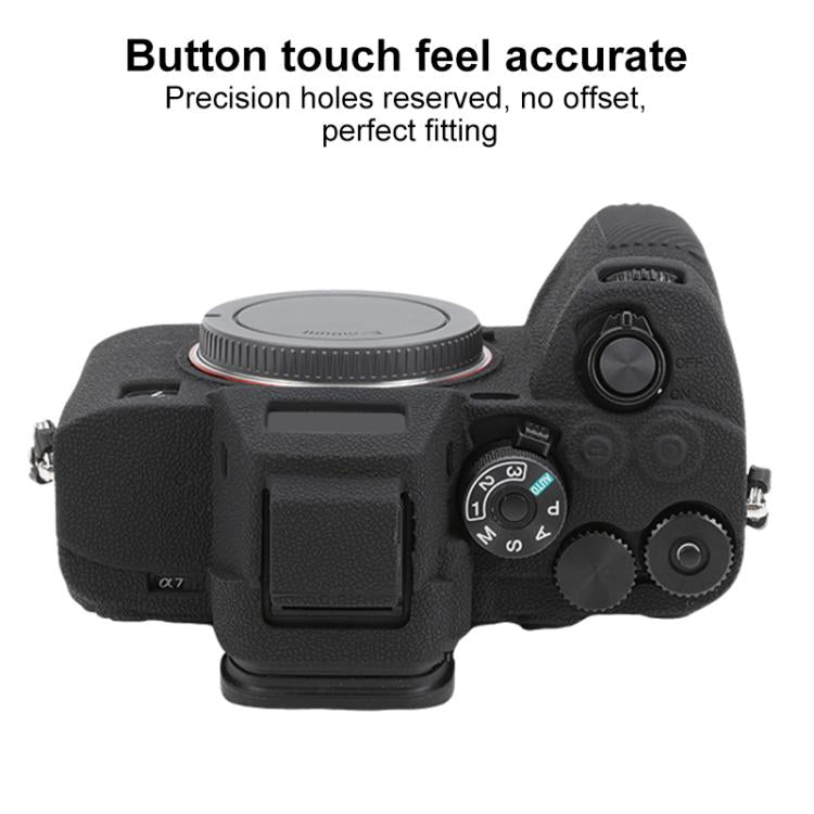 Funda protectora de silicona suave con textura de lichi, For Sony Alpha 7 V / ILCE-7M5