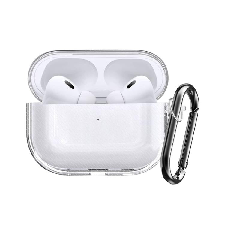 Funda protectora transparente de TPU para auriculares XDcase con mosquetón, For AirPods Pro 3, For AirPods 4, For AirPods Pro 2 / 1