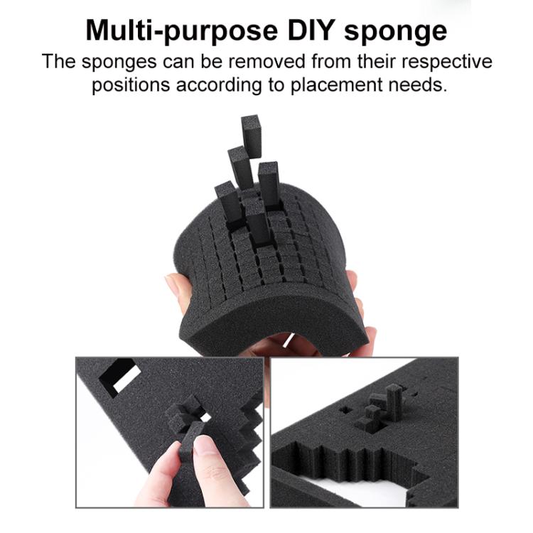 Bolso de mano multifuncional para almacenamiento digital RUIGPRO DIY, 31.5 x 23 x 7.5cm, 24 x 16.5 x 7.5cm