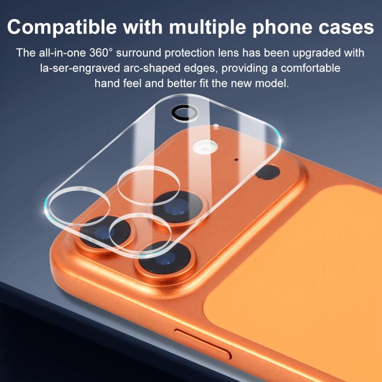 XDcase 5 láminas de cristal templado transparente integradas para cámara, For iPhone 17 Pro Max, For iPhone 17 Pro, For iPhone 17, For iPhone Air