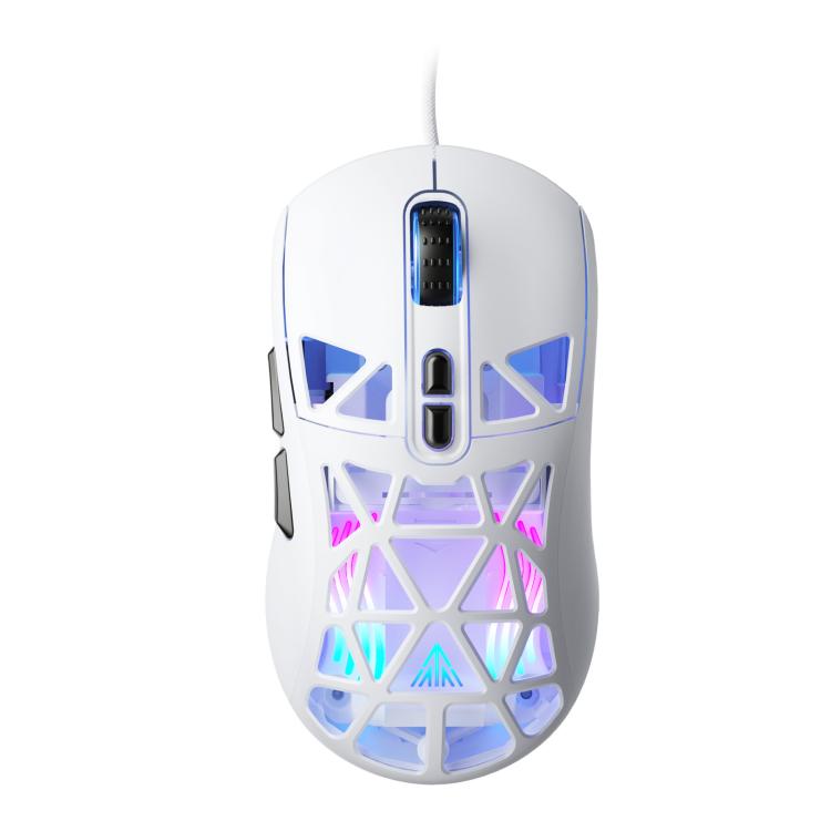 Ratón para juegos con cable SOLAKAKA SM901 Hollow RGB Light, SM901