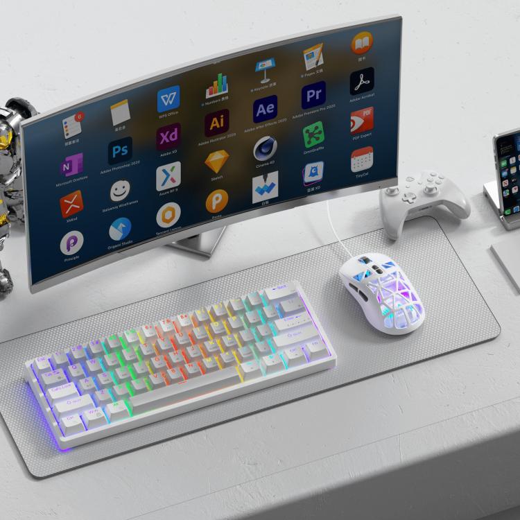 Ratón para juegos con cable SOLAKAKA SM901 Hollow RGB Light, SM901