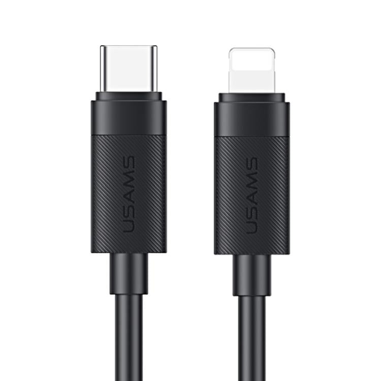 Cable de datos de carga rápida USAMS SJ781 U94 USB-C / Tipo-C a 8 pines PD30W, 1m